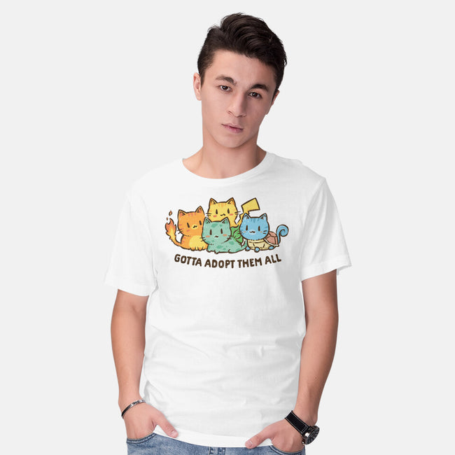 Gotta Adopt Them All-Mens-Basic-Tee-kg07
