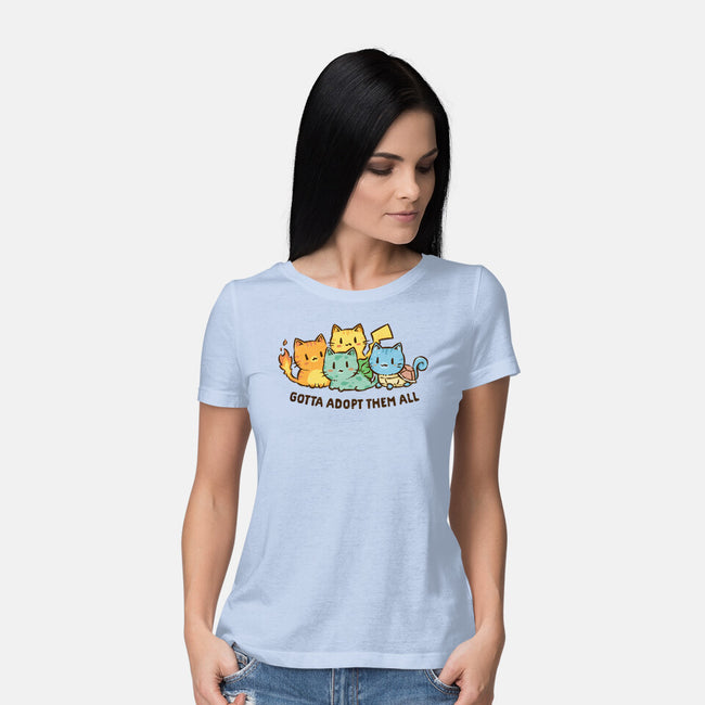 Gotta Adopt Them All-Womens-Basic-Tee-kg07