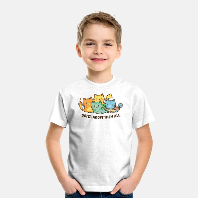 Gotta Adopt Them All-Youth-Basic-Tee-kg07