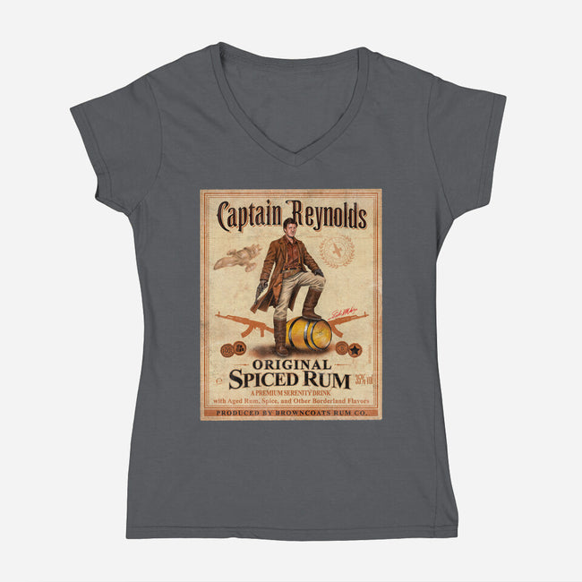 Captain Reynolds-Womens-V-Neck-Tee-NMdesign