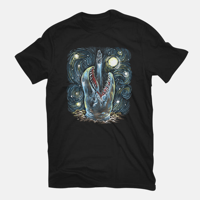 Starry Falcon-Mens-Heavyweight-Tee-zascanauta