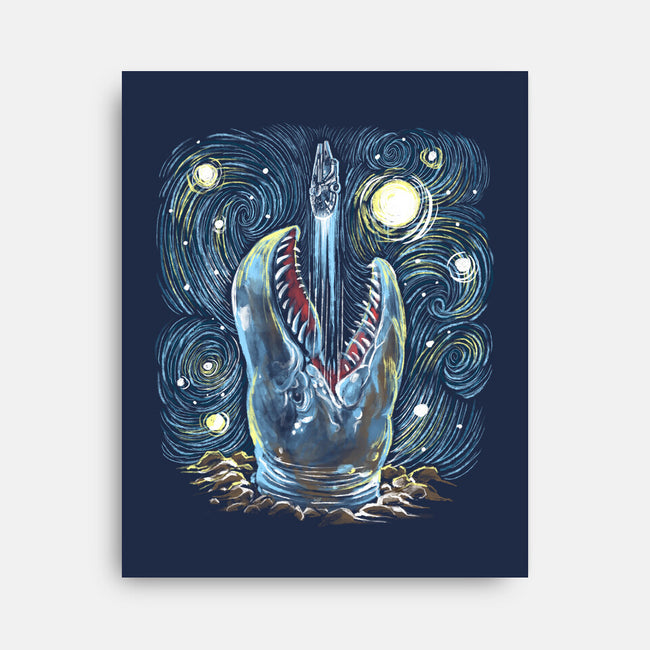 Starry Falcon-None-Stretched-Canvas-zascanauta