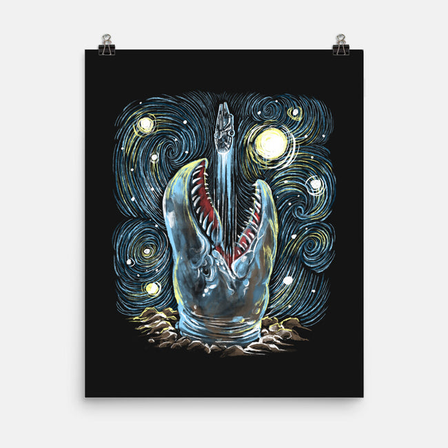 Starry Falcon-None-Matte-Poster-zascanauta