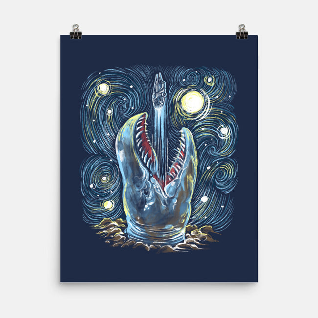 Starry Falcon-None-Matte-Poster-zascanauta
