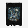 Starry Falcon-None-Polyester-Shower Curtain-zascanauta