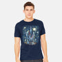 Starry Falcon-Mens-Heavyweight-Tee-zascanauta