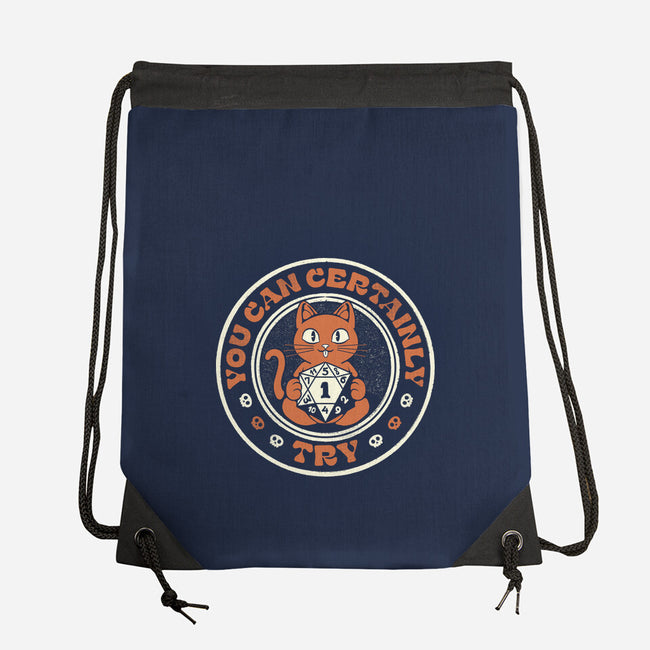 You Can Certainly Try RPG Cat-None-Drawstring-Bag-tobefonseca