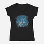 Protector Of The City-Womens-V-Neck-Tee-zascanauta