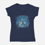 Protector Of The City-Womens-V-Neck-Tee-zascanauta