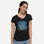 Protector Of The City-Womens-V-Neck-Tee-zascanauta