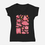 Pink Overload-Womens-V-Neck-Tee-Arigatees