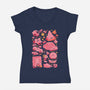 Pink Overload-Womens-V-Neck-Tee-Arigatees