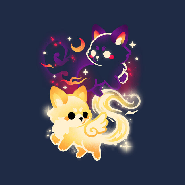 Night And Day Foxes-None-Polyester-Shower Curtain-NemiMakeit