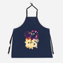 Night And Day Foxes-Unisex-Kitchen-Apron-NemiMakeit