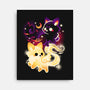 Night And Day Foxes-None-Stretched-Canvas-NemiMakeit