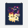 Night And Day Foxes-None-Matte-Poster-NemiMakeit