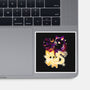 Night And Day Foxes-None-Glossy-Sticker-NemiMakeit