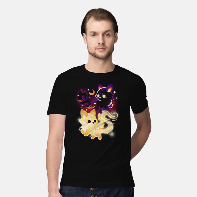 Night And Day Foxes-Mens-Premium-Tee-NemiMakeit