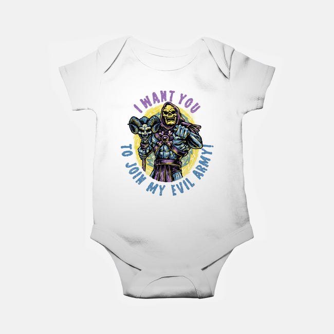 Join The Evil Army-Baby-Basic-Onesie-glitchygorilla
