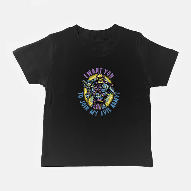 Join The Evil Army-Baby-Basic-Tee-glitchygorilla