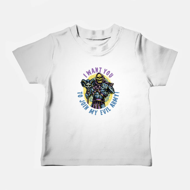 Join The Evil Army-Baby-Basic-Tee-glitchygorilla