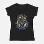 Join The Evil Army-Womens-V-Neck-Tee-glitchygorilla