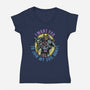 Join The Evil Army-Womens-V-Neck-Tee-glitchygorilla