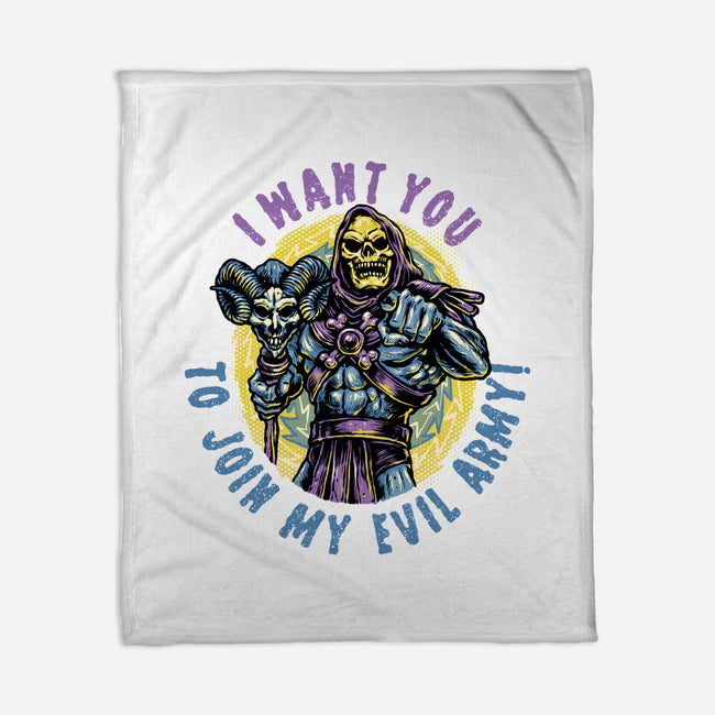 Join The Evil Army-None-Fleece-Blanket-glitchygorilla
