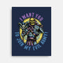Join The Evil Army-None-Stretched-Canvas-glitchygorilla