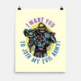 Join The Evil Army-None-Matte-Poster-glitchygorilla