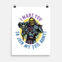 Join The Evil Army-None-Matte-Poster-glitchygorilla