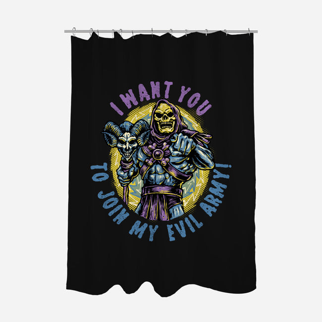Join The Evil Army-None-Polyester-Shower Curtain-glitchygorilla