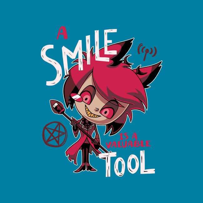 A Smile-None-Polyester-Shower Curtain-Geekydog