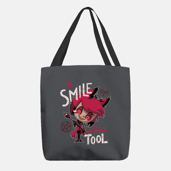 A Smile-None-Basic Tote-Bag-Geekydog