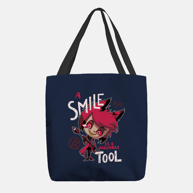 A Smile-None-Basic Tote-Bag-Geekydog