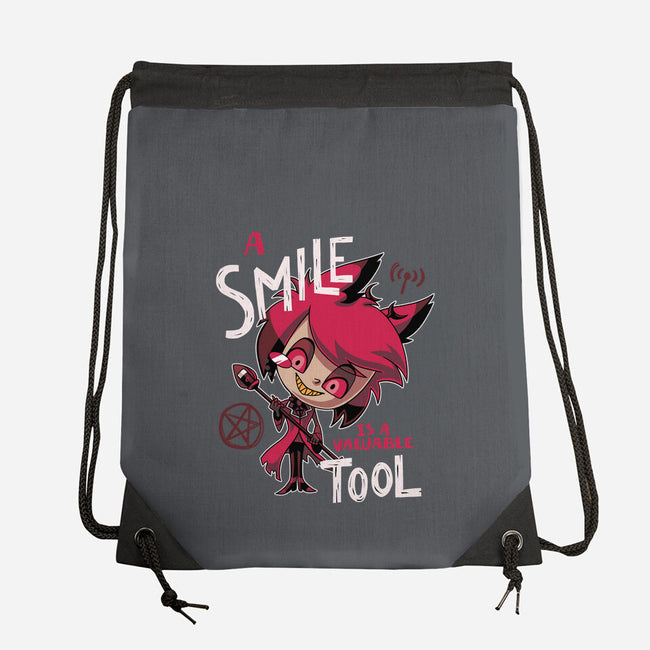 A Smile-None-Drawstring-Bag-Geekydog