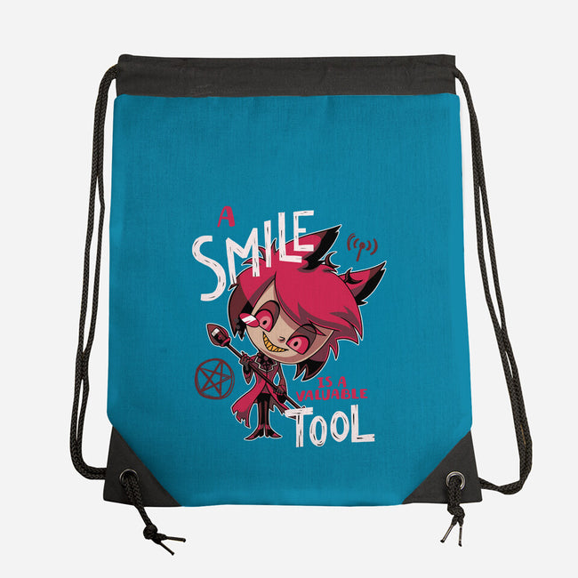A Smile-None-Drawstring-Bag-Geekydog