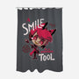 A Smile-None-Polyester-Shower Curtain-Geekydog