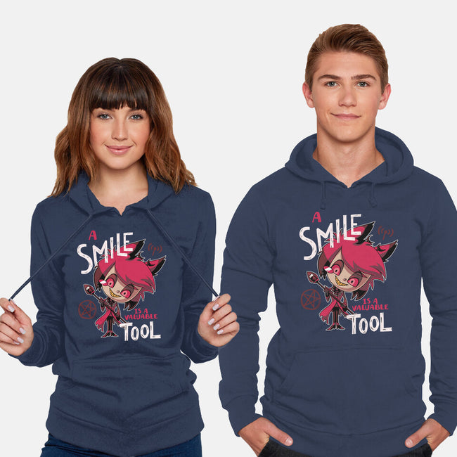 A Smile-Unisex-Pullover-Sweatshirt-Geekydog