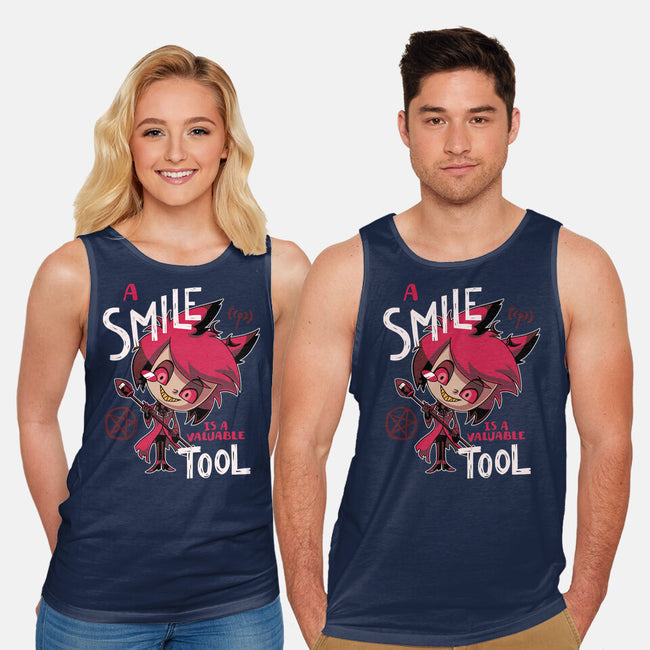 A Smile-Unisex-Basic-Tank-Geekydog