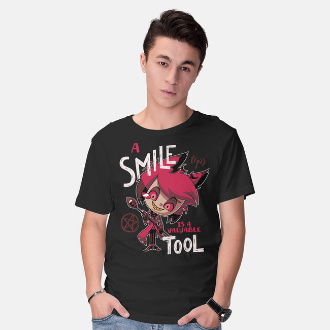 A Smile-Mens-Basic-Tee-Geekydog