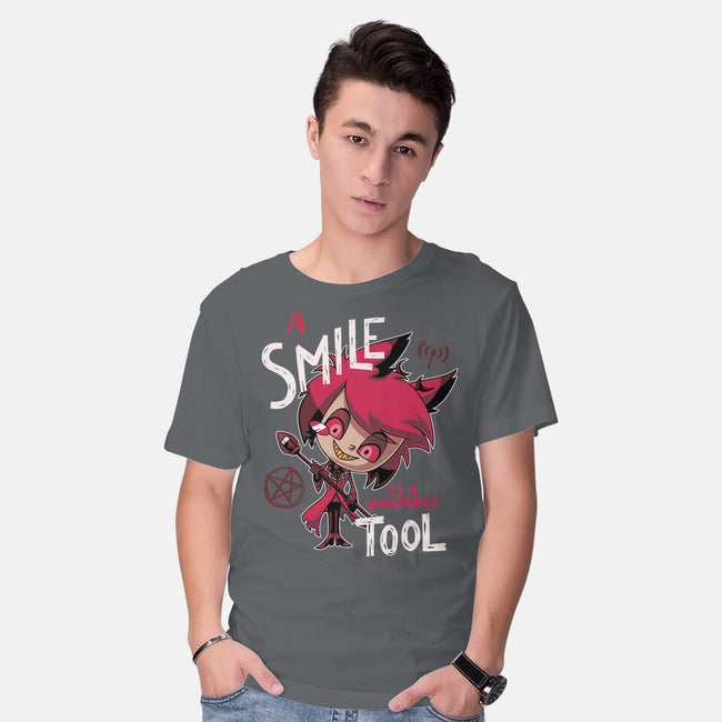 A Smile-Mens-Basic-Tee-Geekydog