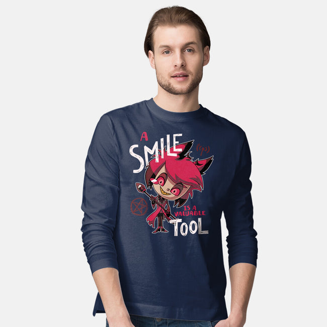A Smile-Mens-Long Sleeved-Tee-Geekydog
