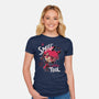 A Smile-Womens-Fitted-Tee-Geekydog