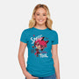 A Smile-Womens-Fitted-Tee-Geekydog