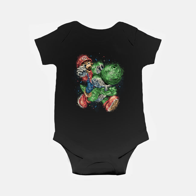 Heroes Of The Kingdom-Baby-Basic-Onesie-glitchygorilla