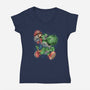 Heroes Of The Kingdom-Womens-V-Neck-Tee-glitchygorilla