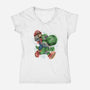 Heroes Of The Kingdom-Womens-V-Neck-Tee-glitchygorilla