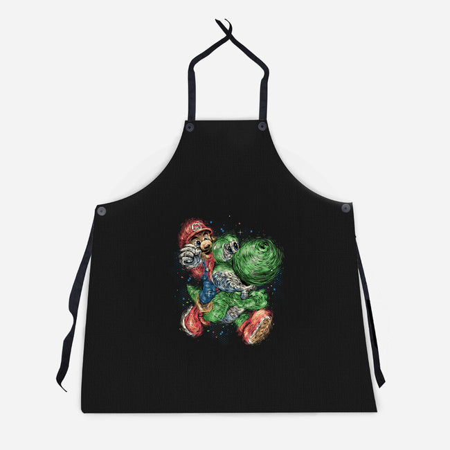 Heroes Of The Kingdom-Unisex-Kitchen-Apron-glitchygorilla