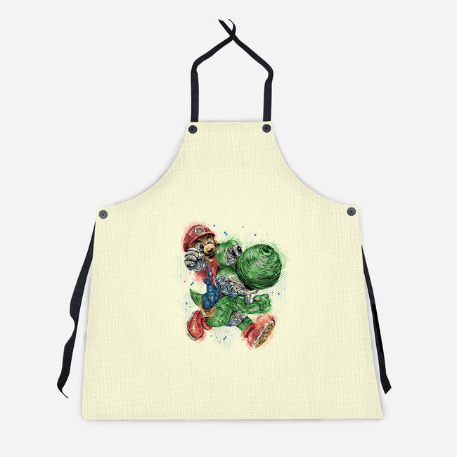 Heroes Of The Kingdom-Unisex-Kitchen-Apron-glitchygorilla